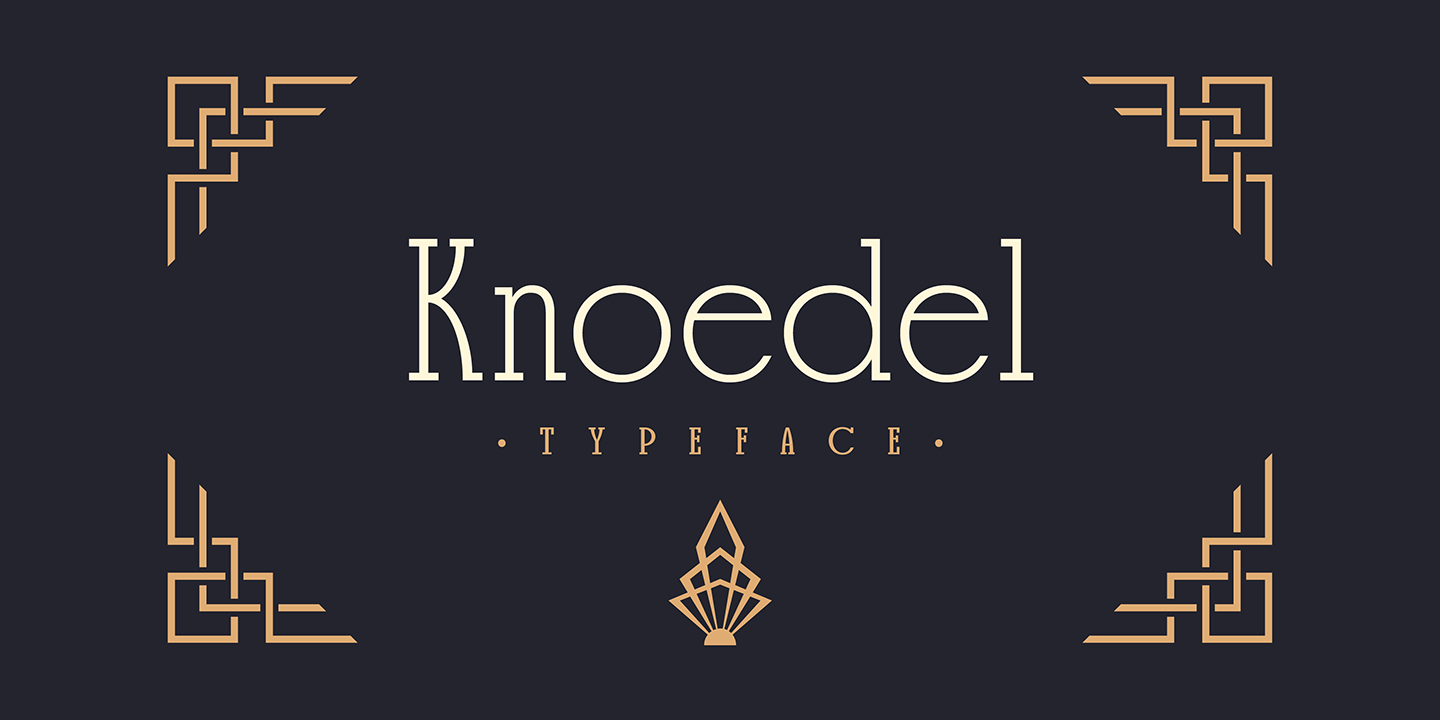 Пример шрифта Knoedel